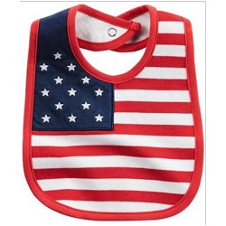  Adorable Flag Feeding Bib - 4th of July! 